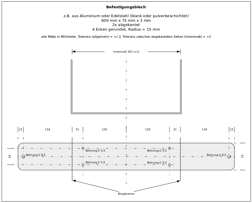 Befestigungsblech