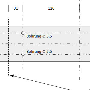 Zur Seite: Befestigungsblech