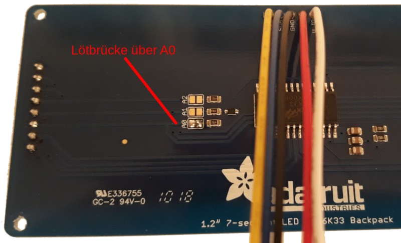 Bild: Display mit Lötbrücke