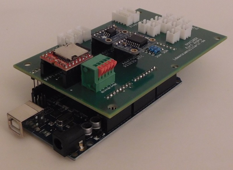 Bild: Platine auf Arduino(-Klon)