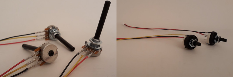 Bild: Potentiometer und Schalter